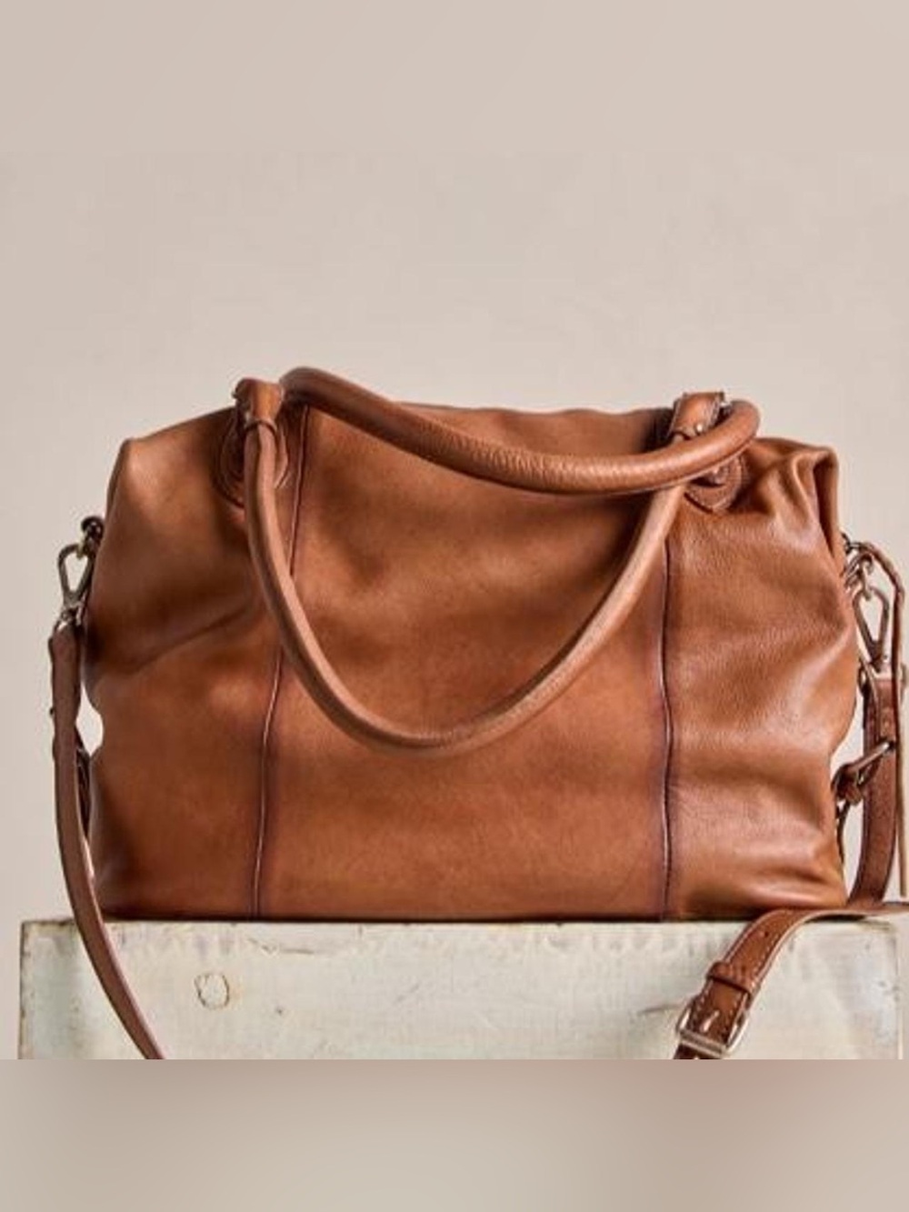 Free People We The Free Brown Leather Tote Bag – New With Tags